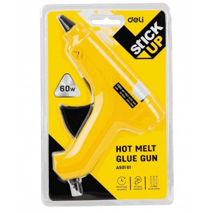 Deli Πιστόλι Σιλικόνης 11mm 60 WATT + Ανταλλακτικά Δώρο