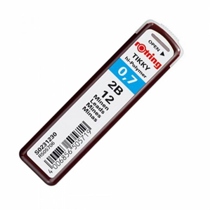 Rotring Μύτες Μηχανικών Μολυβιών 0.7mm 2B