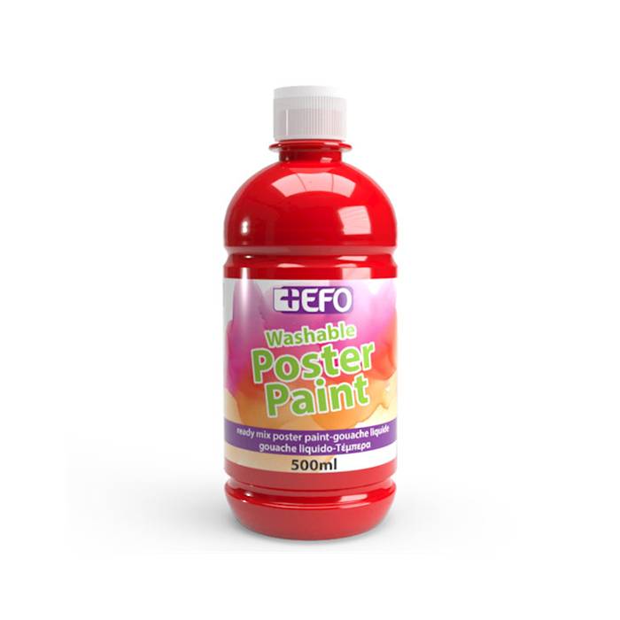 EFO Τέμπερα Δοχείο Κόκκινο 500ml