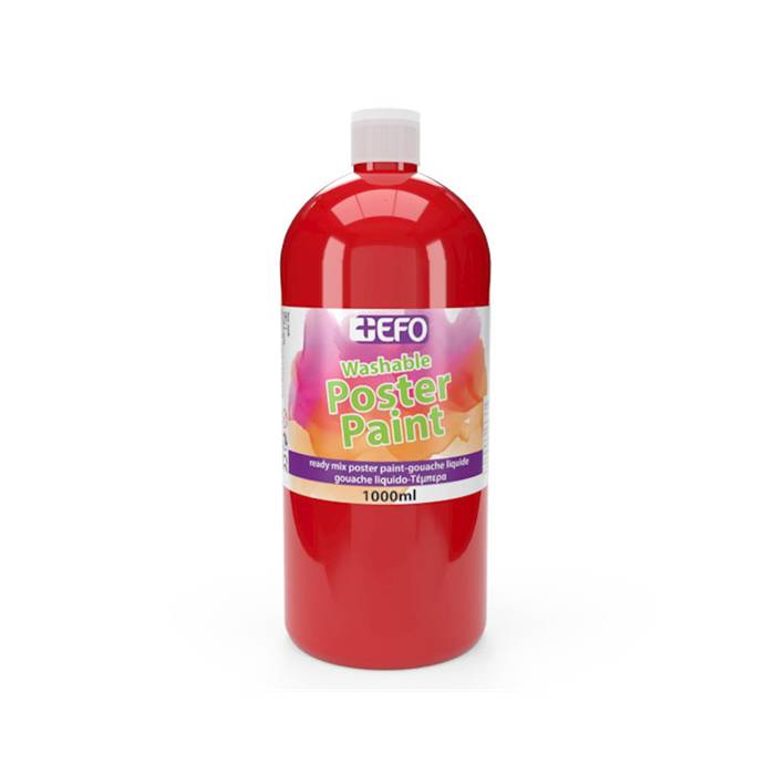 EFO Τέμπερα Δοχείο Κόκκινο 1000ml