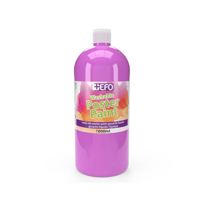 EFO Τέμπερα Δοχείο Ροζ 1000ml