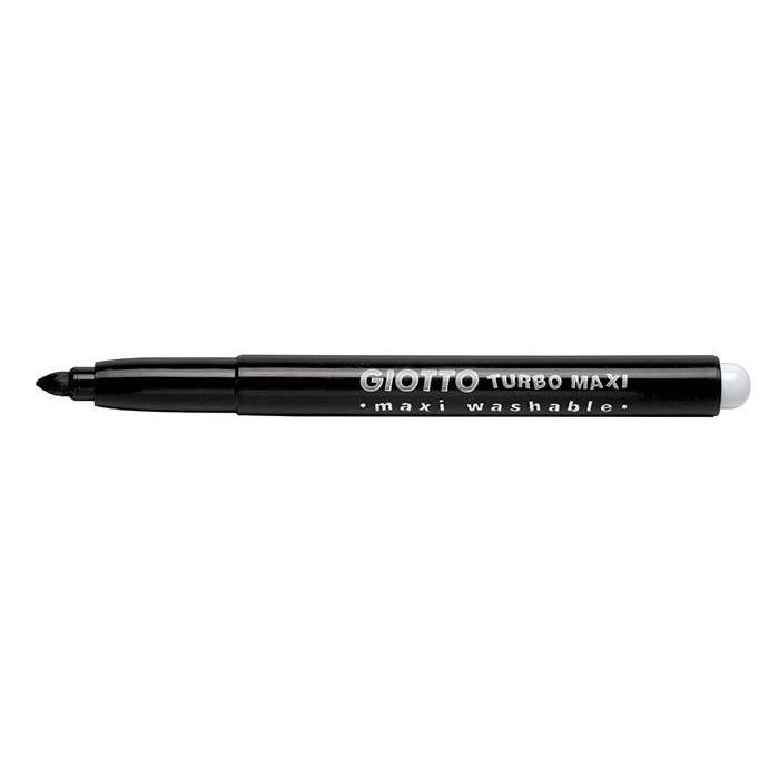 Giotto Μαρκαδόρος Ζωγραφικής Μονόχρωμος Turbo Maxi Μαύρο 1 Τεμάχιο