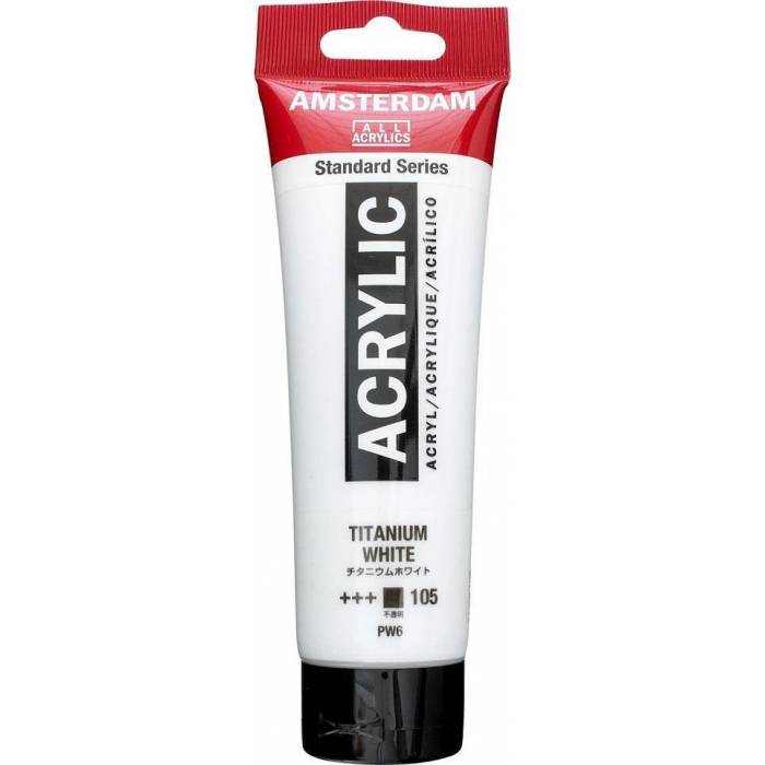 Royal Talens Ακρυλικό Χρώμα Amsterdam Standard 105 Titanium White 120ml