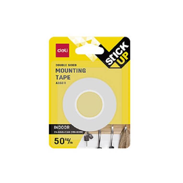 Deli Ταινία Διπλής Όψης Αφρώδης 25,4mm x 1,5m BBL