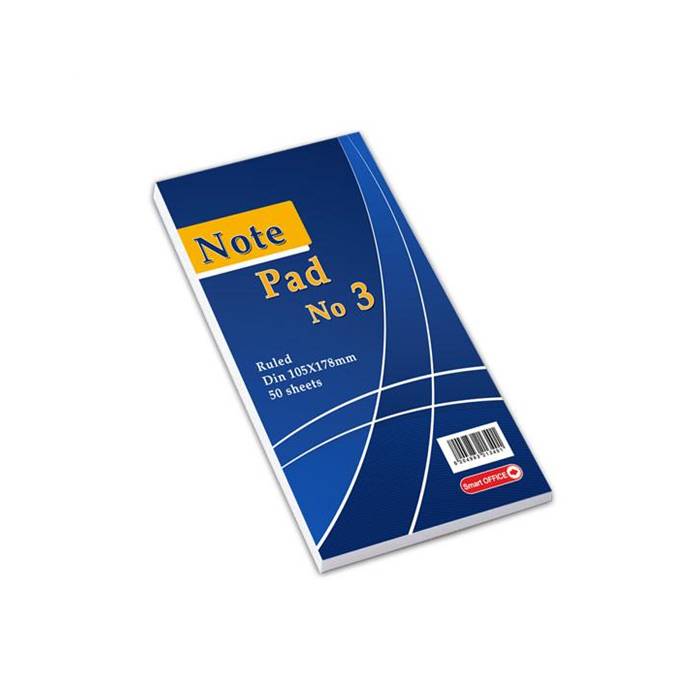 Smart Paper Pen Μπλοκ Νο3 Κολλητό 10,5x17,8cm 50 Φύλλα Ριγέ