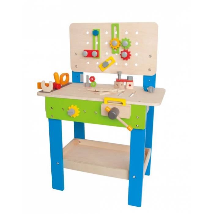 Hape Master Workbench - Κύριος Πάγκος Εργασίας Με Ράφια Θήκες Και Εργαλεία