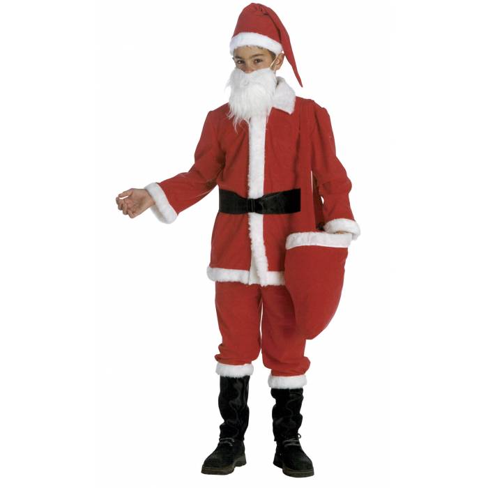Fun Fashion Στολή Χριστουγέννων Άγιος Βασίλης Παιδική Deluxe Για Αγόρια