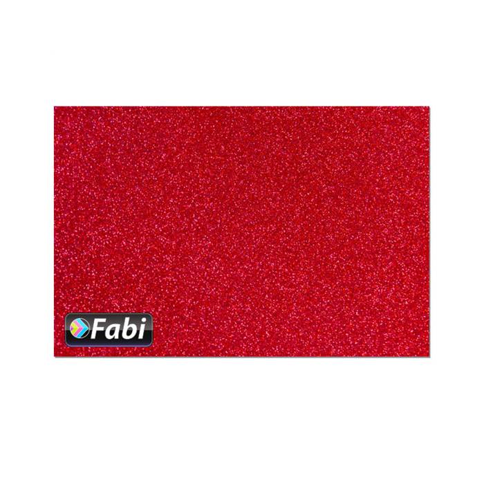 Fabi Χαρτόνι Σχεδίου Glitter Κόκκινο 50x70cm