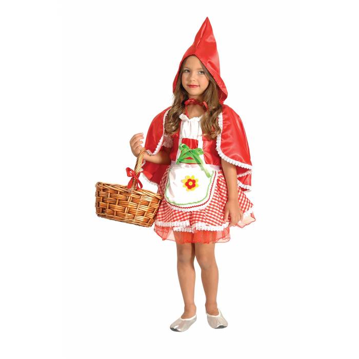 Fun Fashion Στολή Αποκριάς Κοκκινοσκουφίτσα Παιδική Για Κορίτσια
