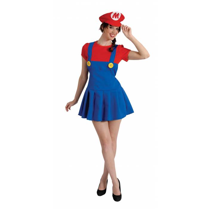 Fun Fashion Στολή Αποκριάς Υδραυλικός Super Mario Γυναικεία
