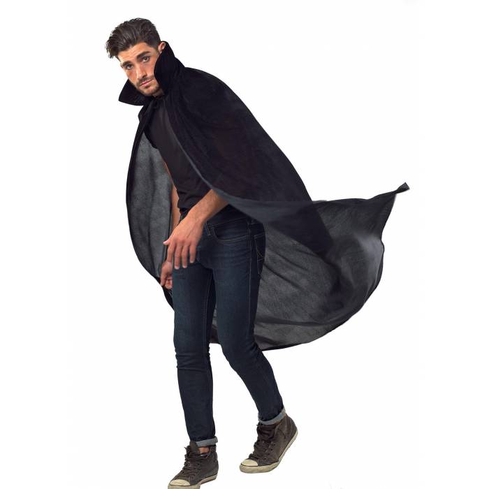 Fun Fashion Στολή Αποκριάς Κάπα Με Γιακά Μαύρο Ανδρική
