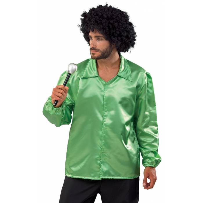 Fun Fashion Στολή Αποκριάς Πουκάμισο Disco Λαχανί Ανδρική