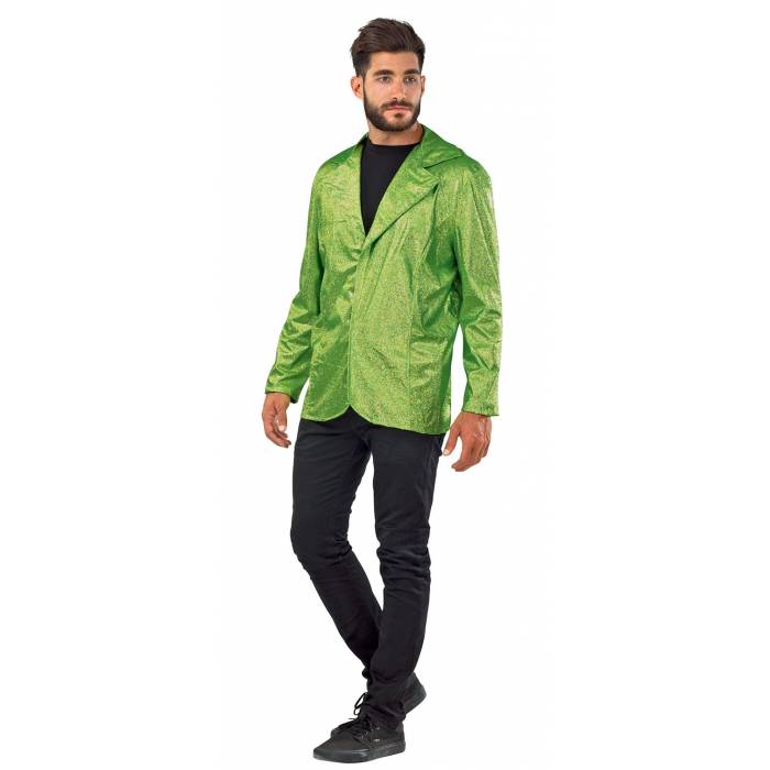 Fun Fashion Στολή Αποκριάς Σακάκι Disco Μεταλλιζέ Λαχανί Ανδρική