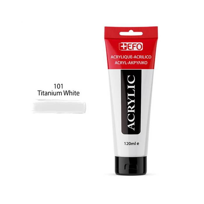 EFO Ακρυλικό Χρώμα 101 Titanium White 120ml