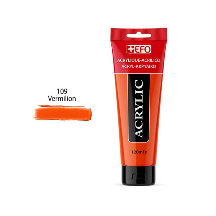 EFO Ακρυλικό Χρώμα 109 Vermilion 120ml