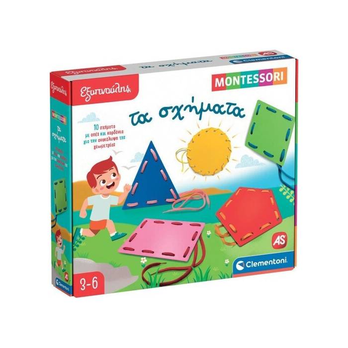 AS Company Επιτραπέζιο Παιχνίδι Montessori Εξυπνούλης Τα Σχήματα