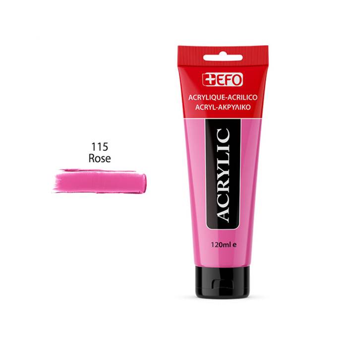 EFO Ακρυλικό Χρώμα 115 Rose 120ml