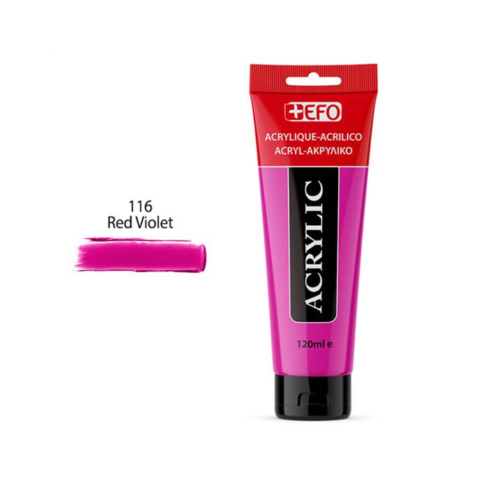 EFO Ακρυλικό Χρώμα 116 Red Violet 120ml