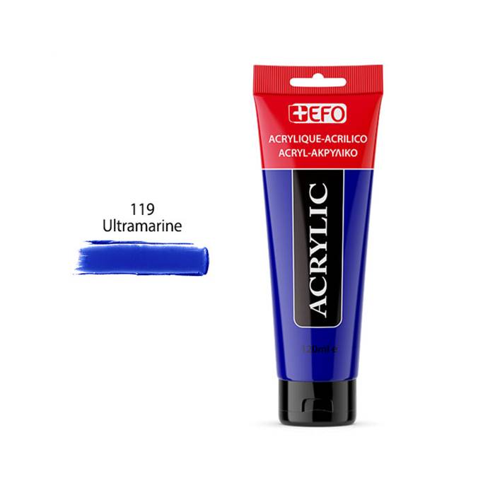 EFO Ακρυλικό Χρώμα 119 Ultramarine 120ml