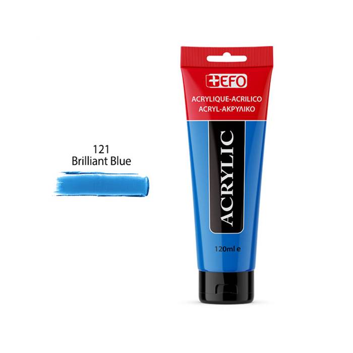 EFO Ακρυλικό Χρώμα 121 Brilliant Blue 120ml