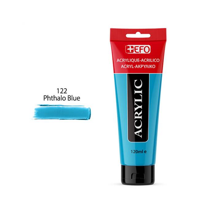EFO Ακρυλικό Χρώμα 122 Phthalo Blue 120ml