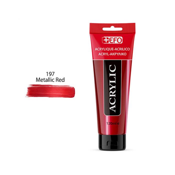 EFO Ακρυλικό Χρώμα 197 Metallic Red 120ml