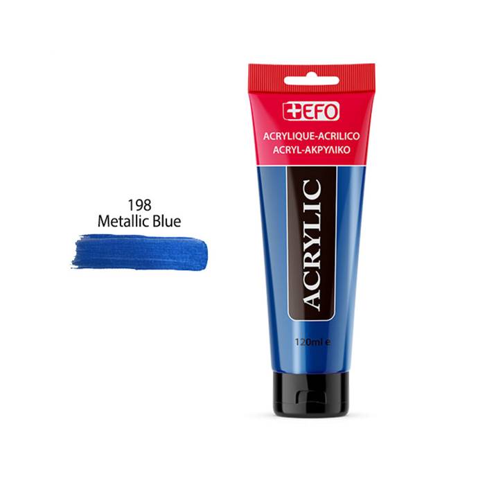 EFO Ακρυλικό Χρώμα 198 Metallic Blue 120ml