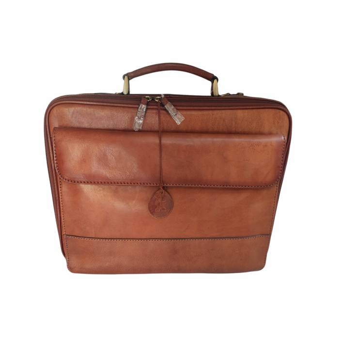 Orna Δερμάτινος Χαρτοφύλακας Καφέ 766-047 (Ελαττωματικό)