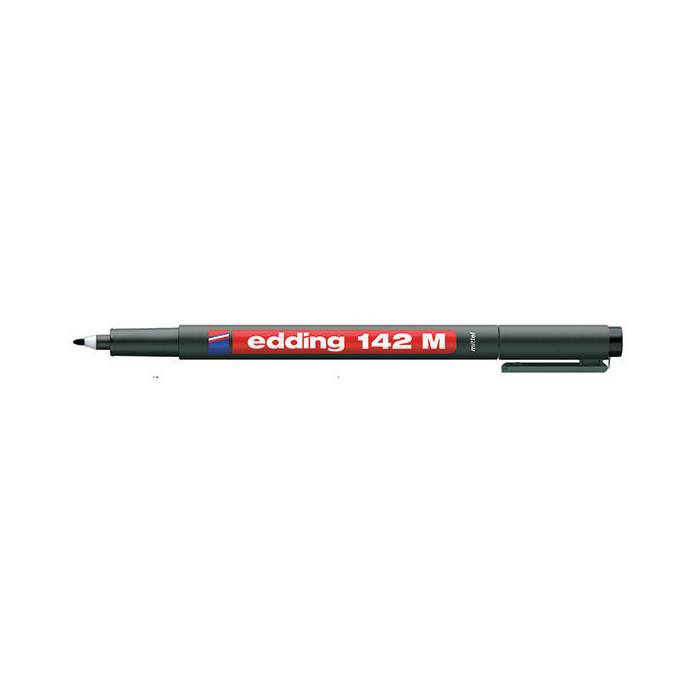 Edding 142 M Μαρκαδόρος Διαφανειών Μαύρο 1mm