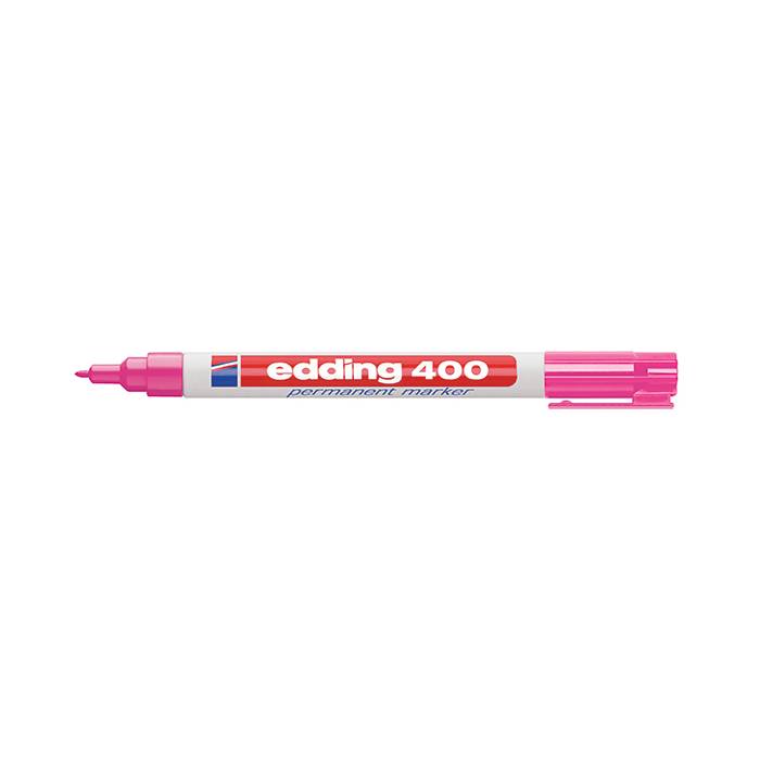 Edding 400 Μαρκαδόρος Ανεξίτηλος Ροζ