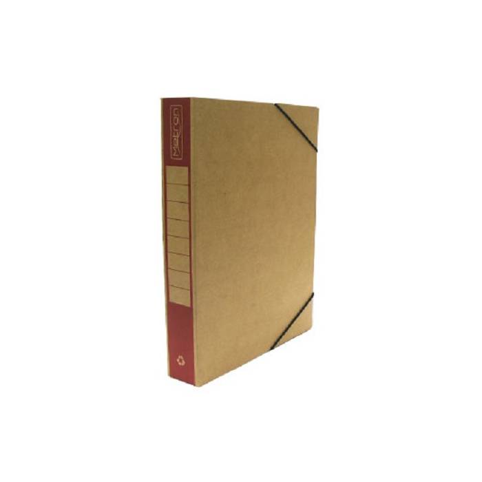 Metron Κουτί Αρχείου Με Λάστιχο 25x33x5cm Οικολογικό Κόκκινο