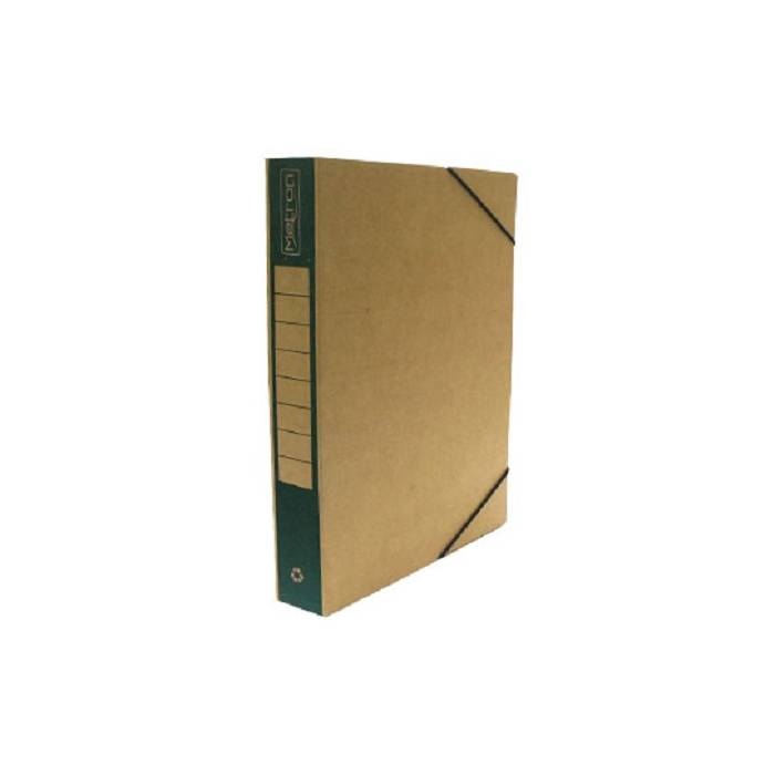 Metron Κουτί Αρχείου Με Λάστιχο 25x33x5cm Οικολογικό Πράσινο