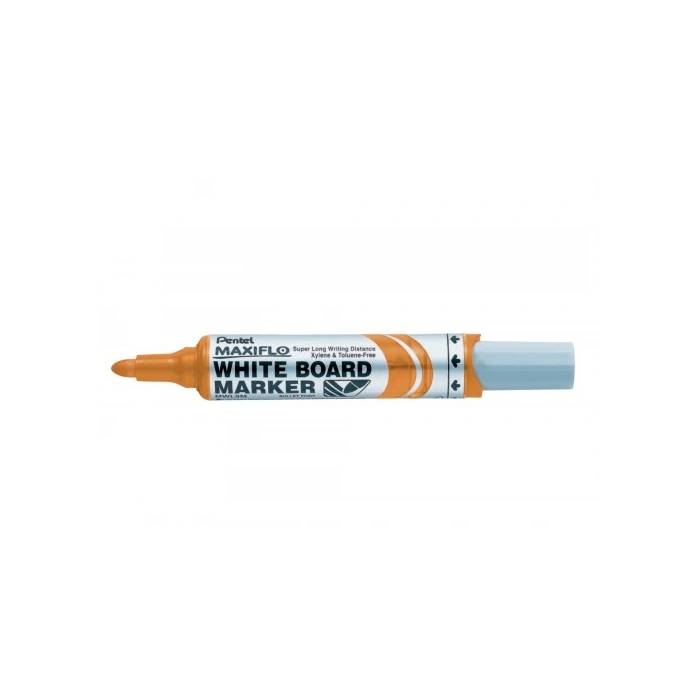 Pentel Μαρκαδόρος Λευκού Πίνακα Maxiflo Medium Πορτοκαλί