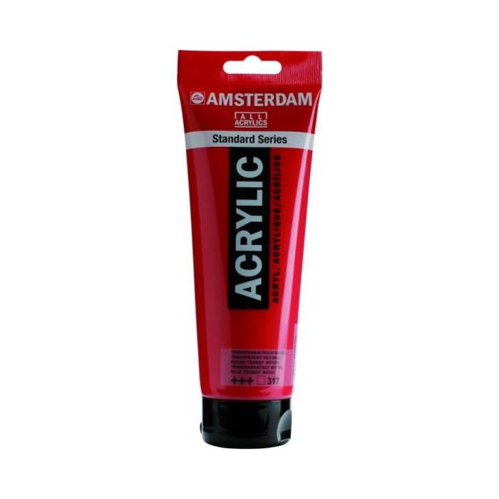 Royal Talens Ακρυλικό Χρώμα Amsterdam Standard 317 Transparent Red Medium 120ml