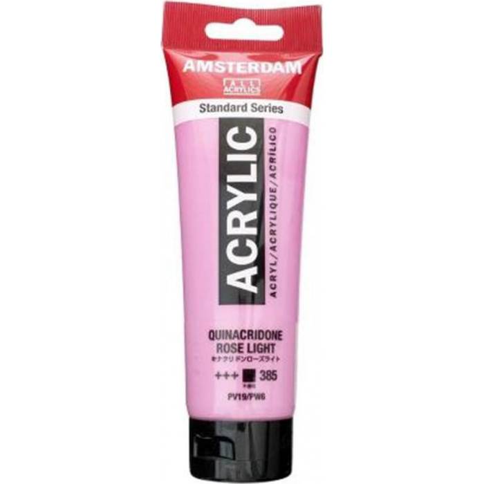 Royal Talens Ακρυλικό Χρώμα Amsterdam Standard 385 Quinacridone Rose Light 120ml