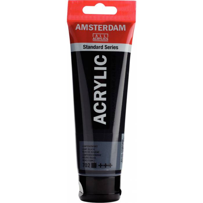 Royal Talens Ακρυλικό Χρώμα Amsterdam Standard 702 Lamp Black 120ml
