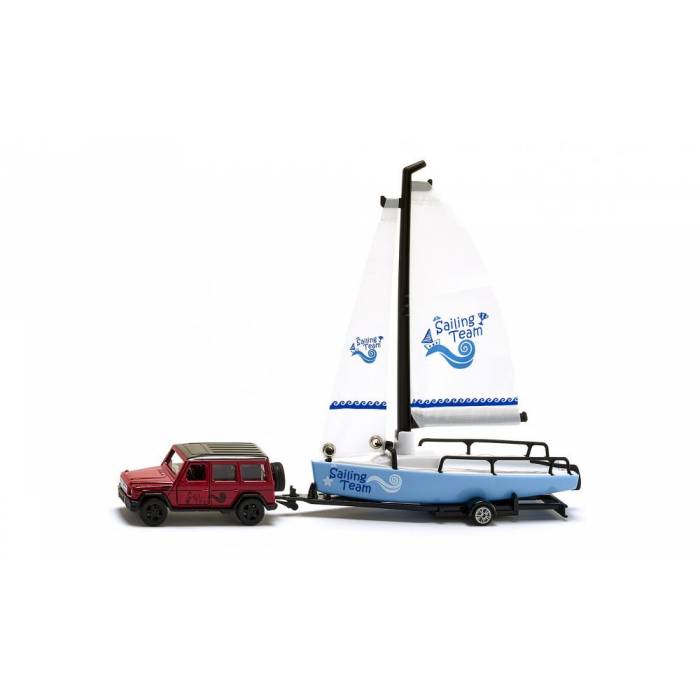 Siku Τζιπ Mercedes-AMG G65 Με Ιστιοπλοϊκό 1:50