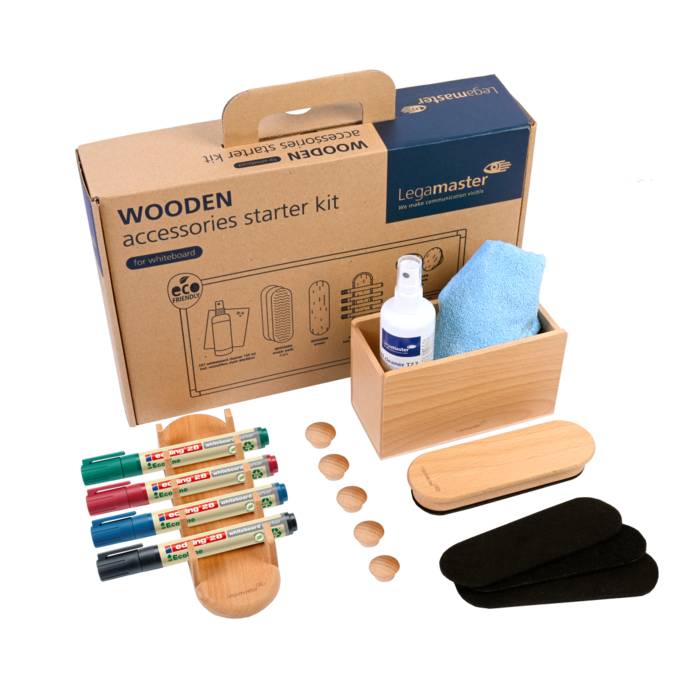 Legamaster Πλήρες Σετ Ξύλινων Αξεσουάρ Για Ασπροπίνακα 17 Τεμ.