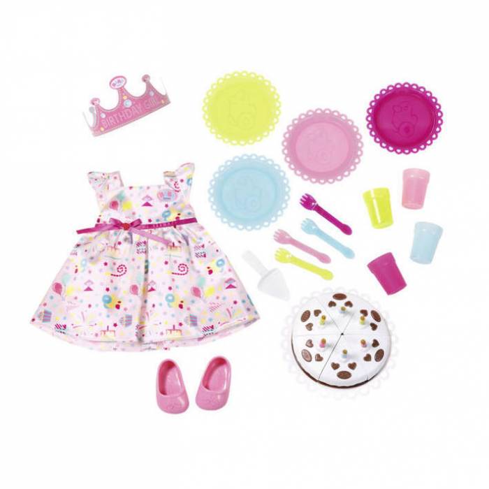 Zapf Φόρεμα Με Αξεσουάρ Baby Born Party