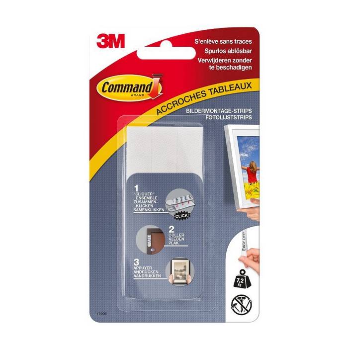 3M Command Clips Ταινίες Για Κάδρα Μεγάλου Μεγέθους 7.2kg