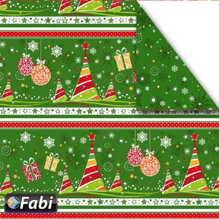 Fabi Χαρτόνι Σχεδίου Xmas Stylish Green 50x70cm