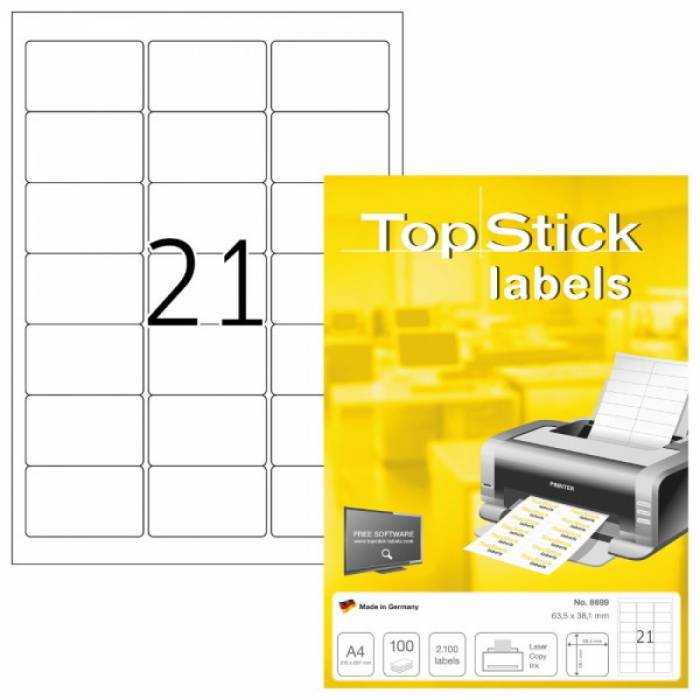 Top Stick Ετικέτες Α4 8699 63,5 x 38,1 mm