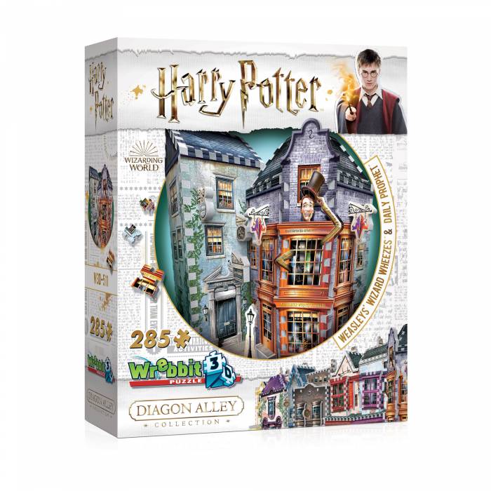 Wrebbit 3D Puzzle Weasley Wizard Wheezes And Daily Prophet (Harry Potter) 285τεμ