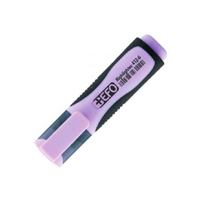 EFO Μαρκαδόρος Υπογράμμισης 412-6 Pastel Μωβ