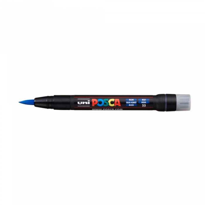 Uni Μαρκαδόρος Ζωγραφικής Posca Brush PCF-350 33 Blue
