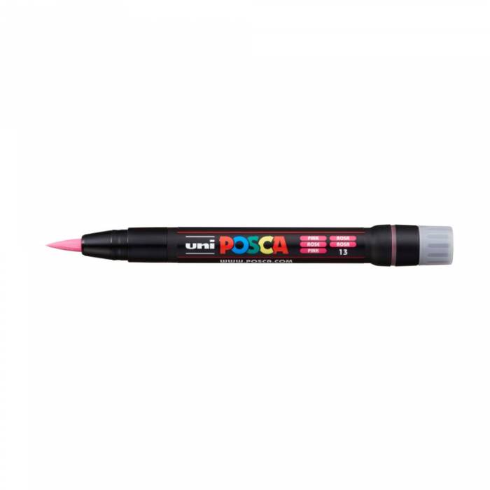 Uni Μαρκαδόρος Ζωγραφικής Posca Brush PCF-350 13 Pink