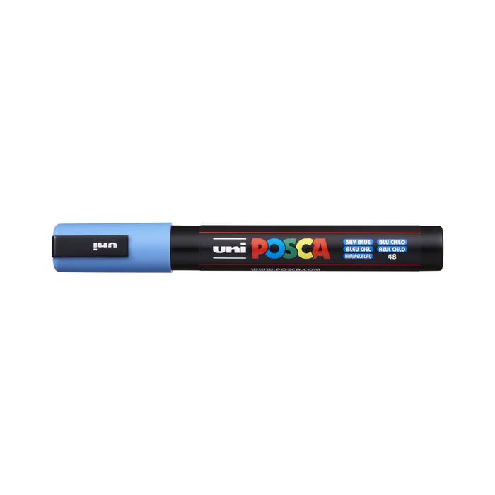 Uni Μαρκαδόρος Ζωγραφικής Posca PC-5M 48 Sky Blue