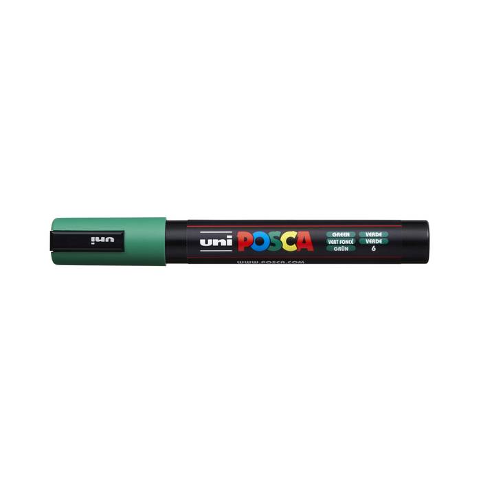 Uni Μαρκαδόρος Ζωγραφικής Posca PC-5M 6 Green
