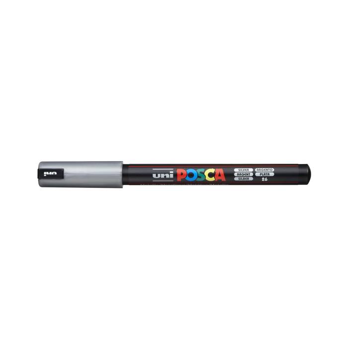Uni Μαρκαδόρος Ζωγραφικής Posca PC-1MR 26 Silver