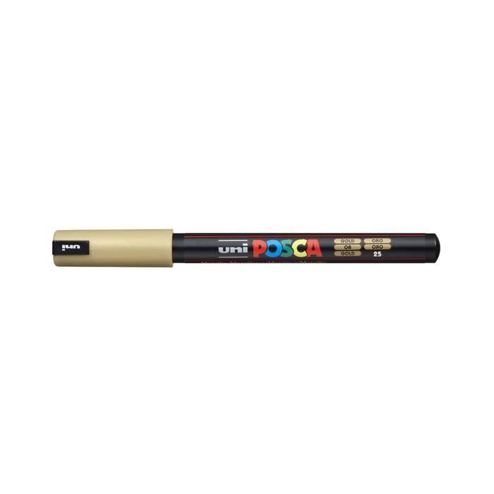 Uni Μαρκαδόρος Ζωγραφικής Posca PC-1MR 25 Gold